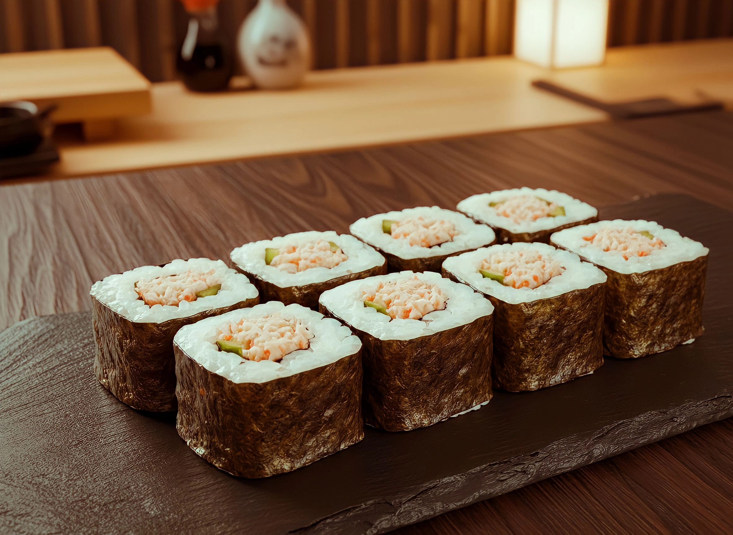 Хосомаки с крабом